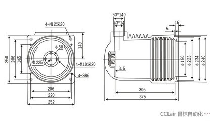 CH3-24KV,中置柜触头盒(3150-4000A带屏蔽)|延时头 触点|输配电气 低压电器|产品总汇|无锡市昌林自动化科技